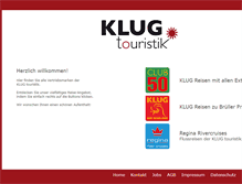 Tablet Screenshot of klugtouristik.com